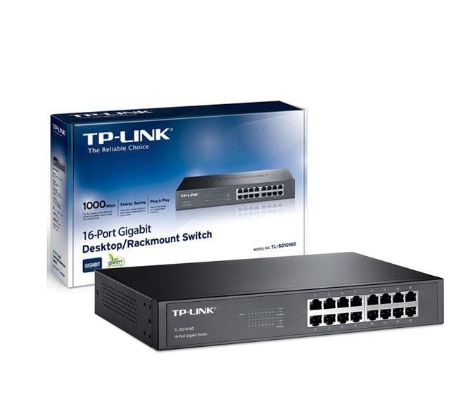 Switch Gigabit de 16 portas TL-SG1016D - Tp-link-criskal Switch Gigabit de 16 portas TL-SG1016D - Tp-link