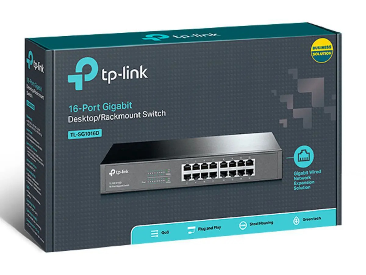 Switchtp-link tl-sg1016d-criskal-loja-de-informatica-e-automacao Switch tp-link tl-sg1016d 16p 10/100/1000mbps - tp-link