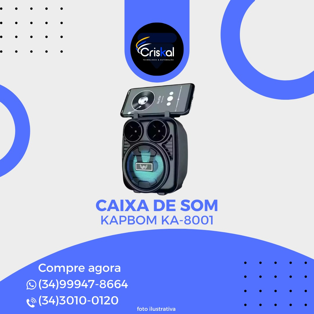 Untitled (38) Caixa de Som Kapbom KA-8001