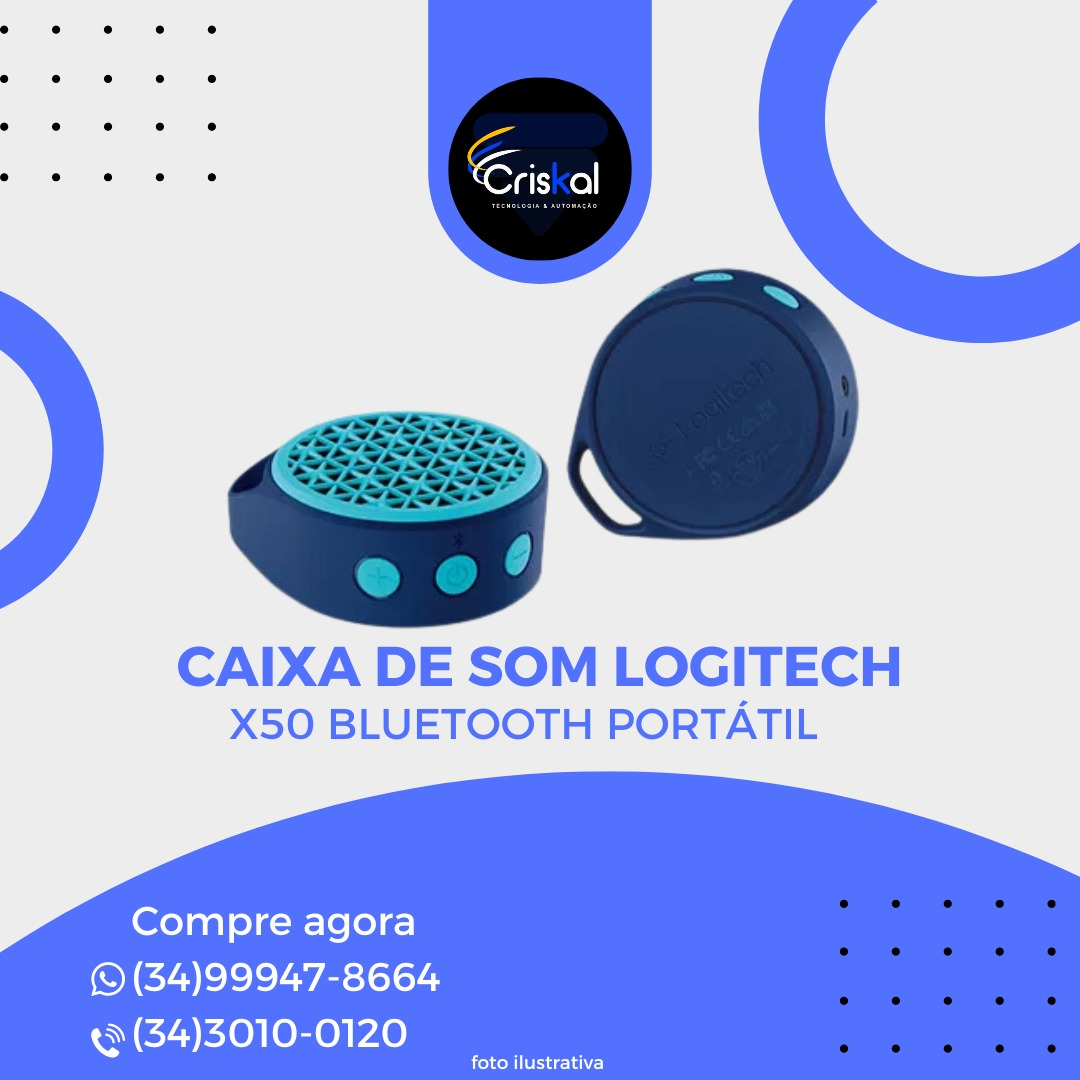 Untitled (45) Caixa de som LogiTech X50 Bluetooth portátil