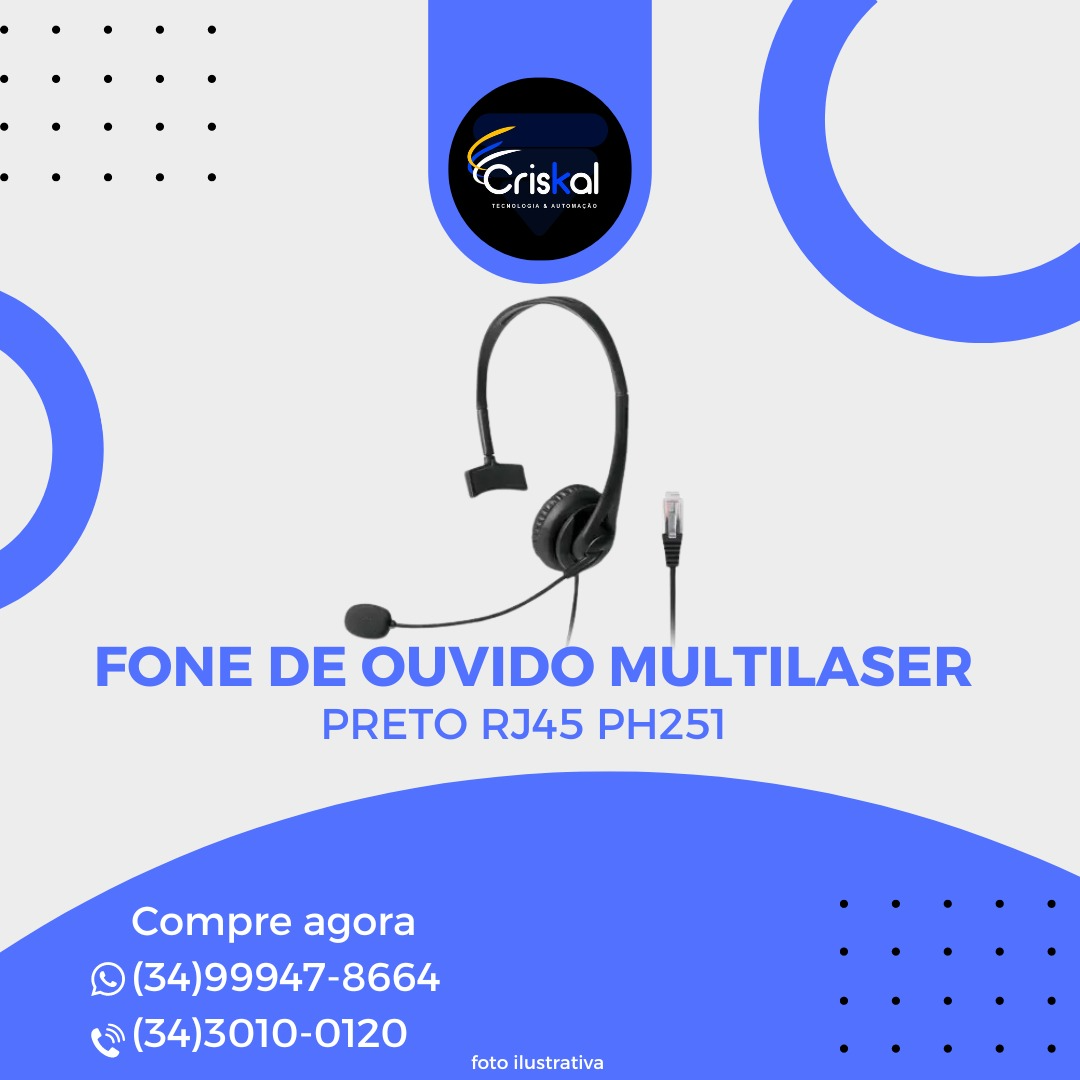 Untitled (75) Fone de ouvido Multilaser RJ45